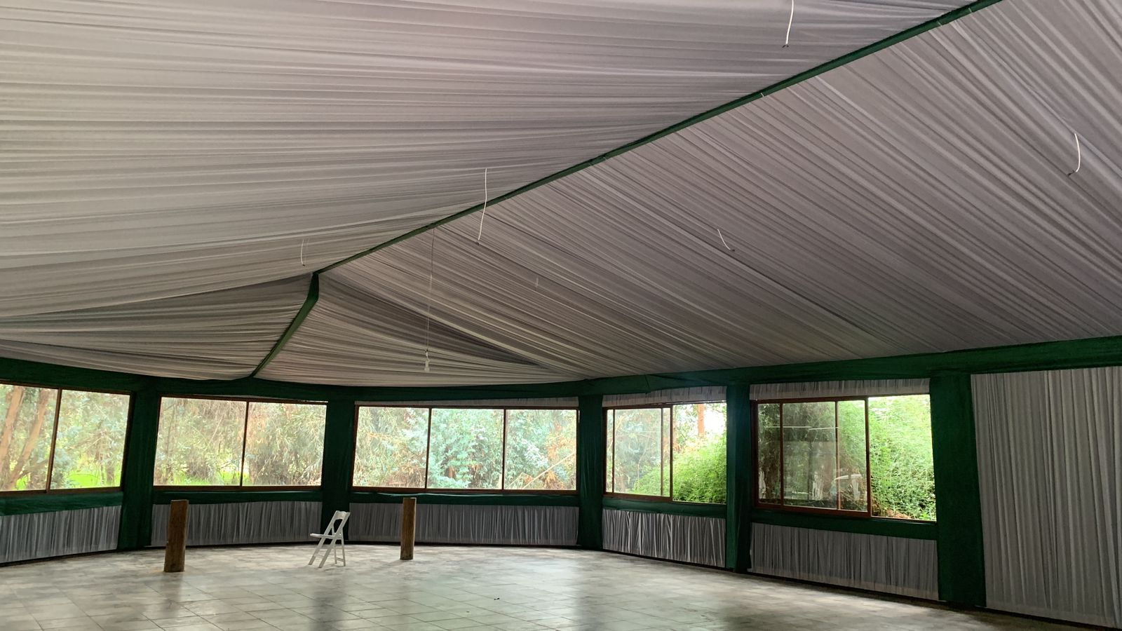 Carpa salón con panorámico 