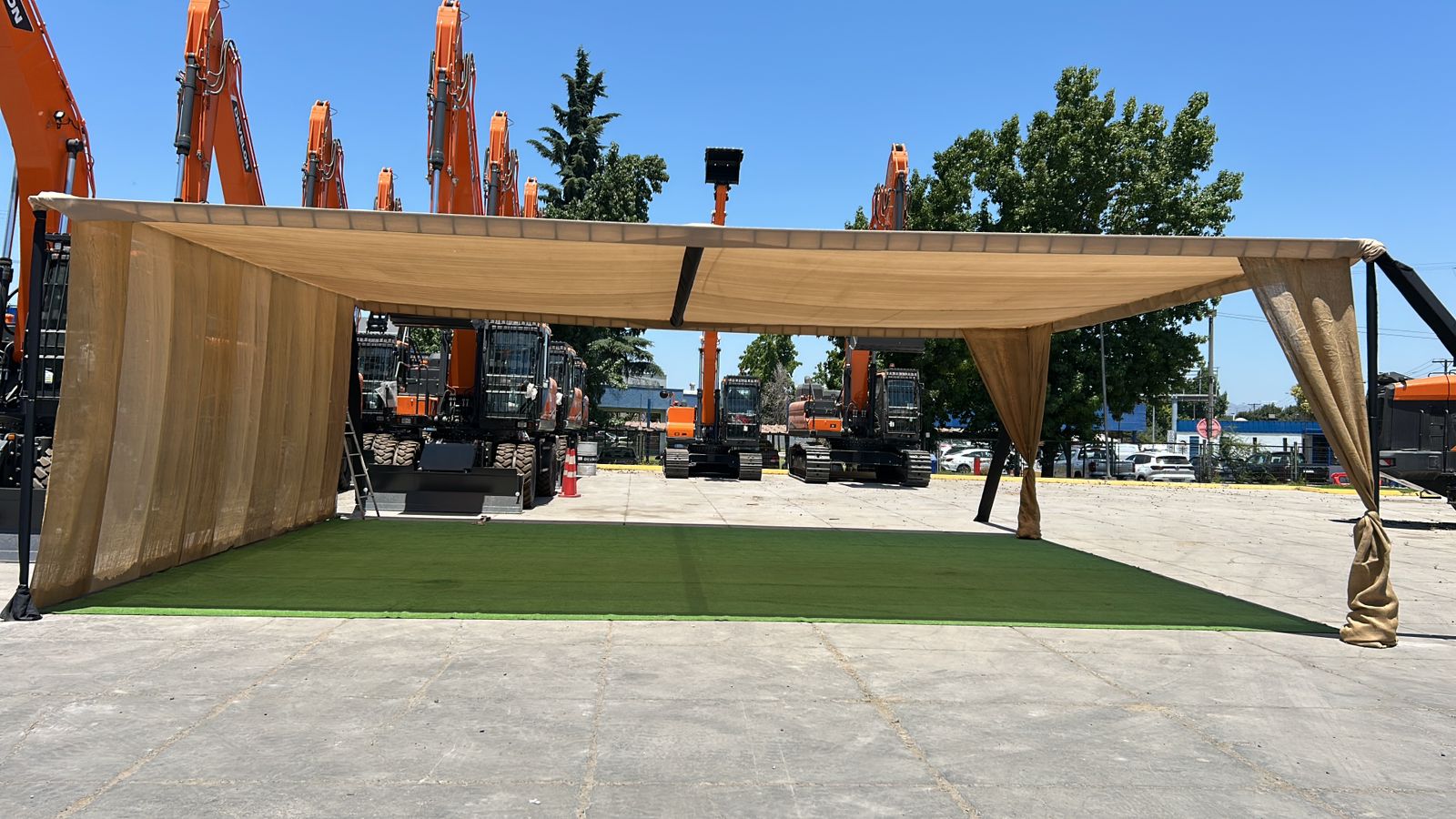 Arriendo de Toldo de Yute para Ferias y Exhibiciones